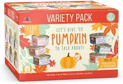 Weruva Let's Give Em' Pumpkin To Talk About! Variety Pack Grain-Free Canned Dog Food, 5.5-oz, case of 12