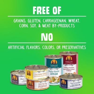 Show full view: Weruva Let's Give Em' Pumpkin To Talk About! Variety Pack Grain-Free Canned Dog Food, 5.5-oz, case of 12 slide 8 of 11