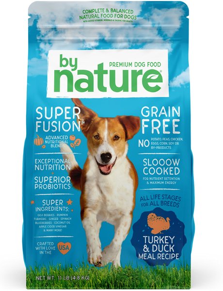 By Nature Pet Foods Grain-Free Turkey & Duck Recipe Dry Dog Food,  11-lb bag slide 1 of 3