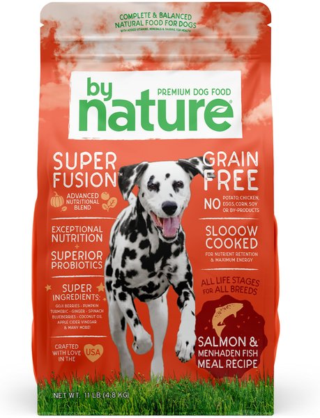 By Nature Pet Foods Grain-Free Salmon & Menhaden Fish Recipe Dry Dog Food,  11-lb bag slide 1 of 2