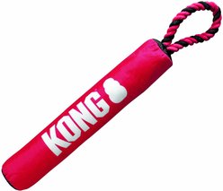 KONG Signature Stick with Rope Dog Chew Toy, Small-Medium