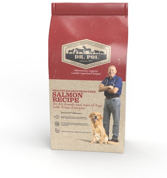 Dr. Pol Healthy Balance Salmon Recipe Grain-Free Dry Dog Food, 24-lb bag slide 1 of 7