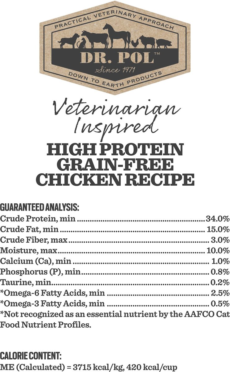 DR. POL High Protein Limited Ingredient Chicken Recipe Cat & Kitten