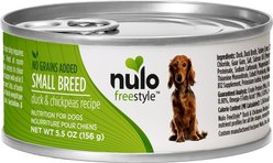 Nulo Freestyle Duck & Chickpeas Recipe Grain-Free Small Breed & Puppy Canned Dog Food, 5.5-oz, case of 24