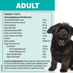 SmartyPaws Adult Multifunctional Support Peanut Butter Flavor Dog Supplement, 60 count slide 2 of 8