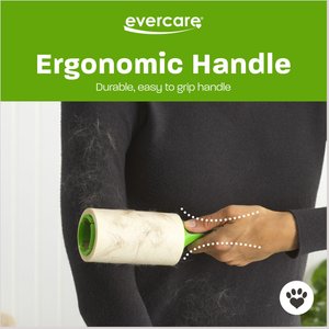 Evercare Pet Plus Extreme Stick Ergo Grip Pet Lint Roller, 70 sheets twin pack