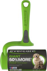 Evercare Pet Plus Giant Extreme Stick T-Handle Pet Lint Roller, 70 sheets