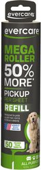 Evercare Pet Plus Mega Extreme Stick Large Surface Pet Lint Roller Refill, 50 sheets