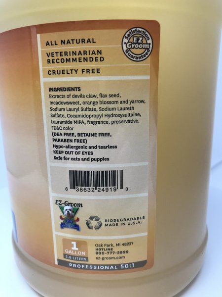 EZ GROOM Filthy Beast Dog Cat Shampoo 1 gal bottle Chewy