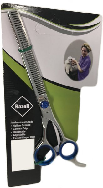 EZ Groom RAZER Professional Grooming 42T Thinner Dog & Cat Shears, 6.5-in slide 1 of 6