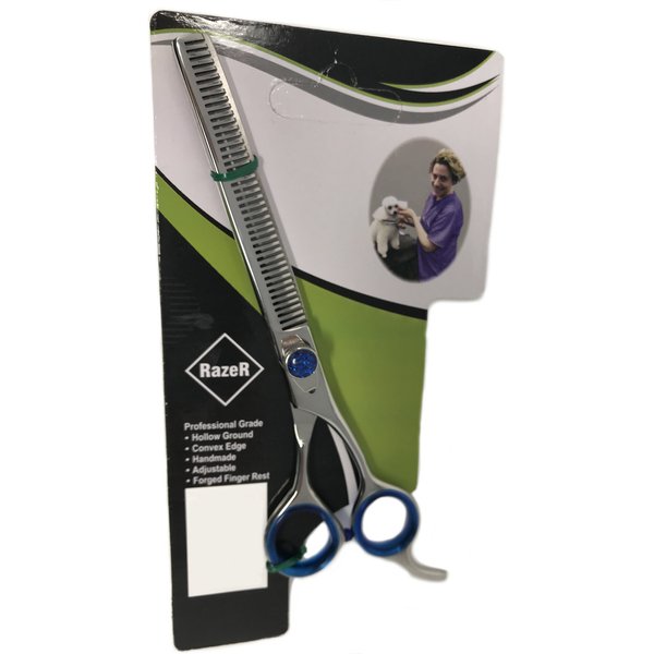 EZ GROOM RAZER Professional Grooming 42T Thinner Dog & Cat Shears, 6.5