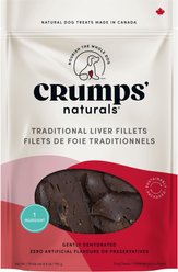 Crumps' Naturals Traditional Liver Fillets Grain-Free Dog Treats, 5.6-oz bag slide 1 of 6