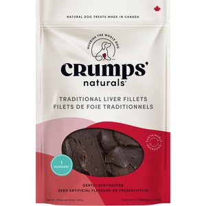 Crumps' Naturals Traditional Liver Fillets Grain-Free Dog Treats, 11.6-oz bag