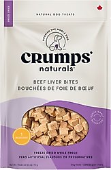 Crumps' Naturals Beef Liver Bites Grain-Free Freeze-Dried Dog Treats, 2.3-oz bag slide 1 of 6