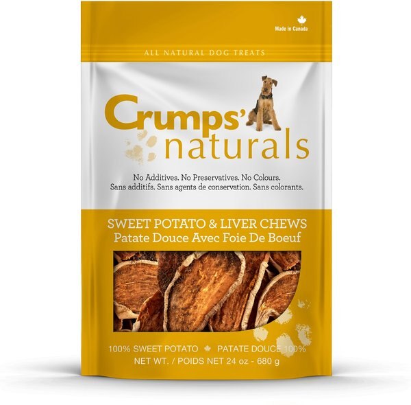 Crumps' Naturals Sweet Potato & Liver Chews Dog Treats
