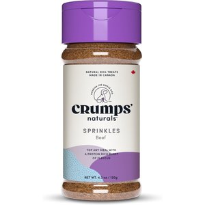 Crumps' Naturals Beef Liver Sprinkles Grain-Free Dog Food Topper, 4.2-oz jar
