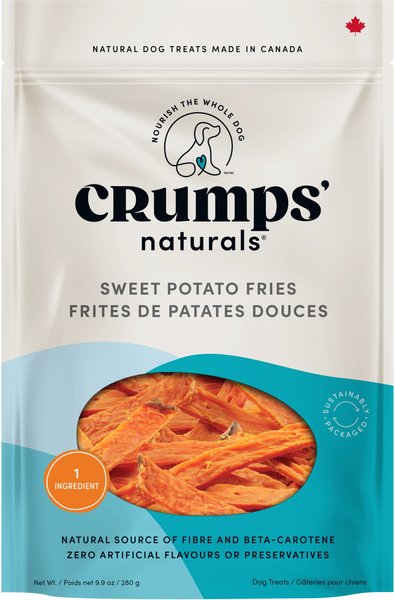 Crumps' Naturals Sweet Potato Fries Grain-Free Dog Treats, 9.9-oz bag slide 1 of 7