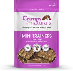 Crumps' Naturals Mini Trainers Chic Snaps Chicken Grain-Free Dog Treats, 4.2-oz bag