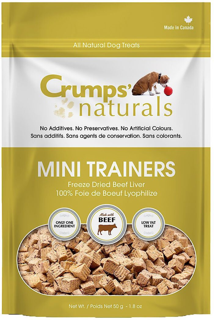 Crumps' Naturals Mini Trainers Freeze-Dried Beef Liver Dog Treats