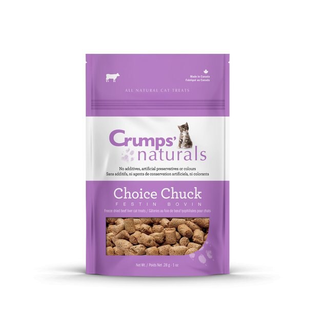 CRUMPS' NATURALS Choice Chuck Beef Liver Grain-Free Freeze-Dried Cat ...