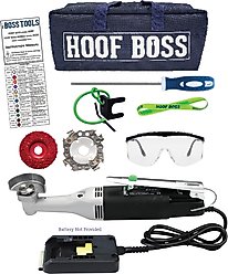 Hoof Boss Basic Battery Operated Horse Hoof Trimmer Set