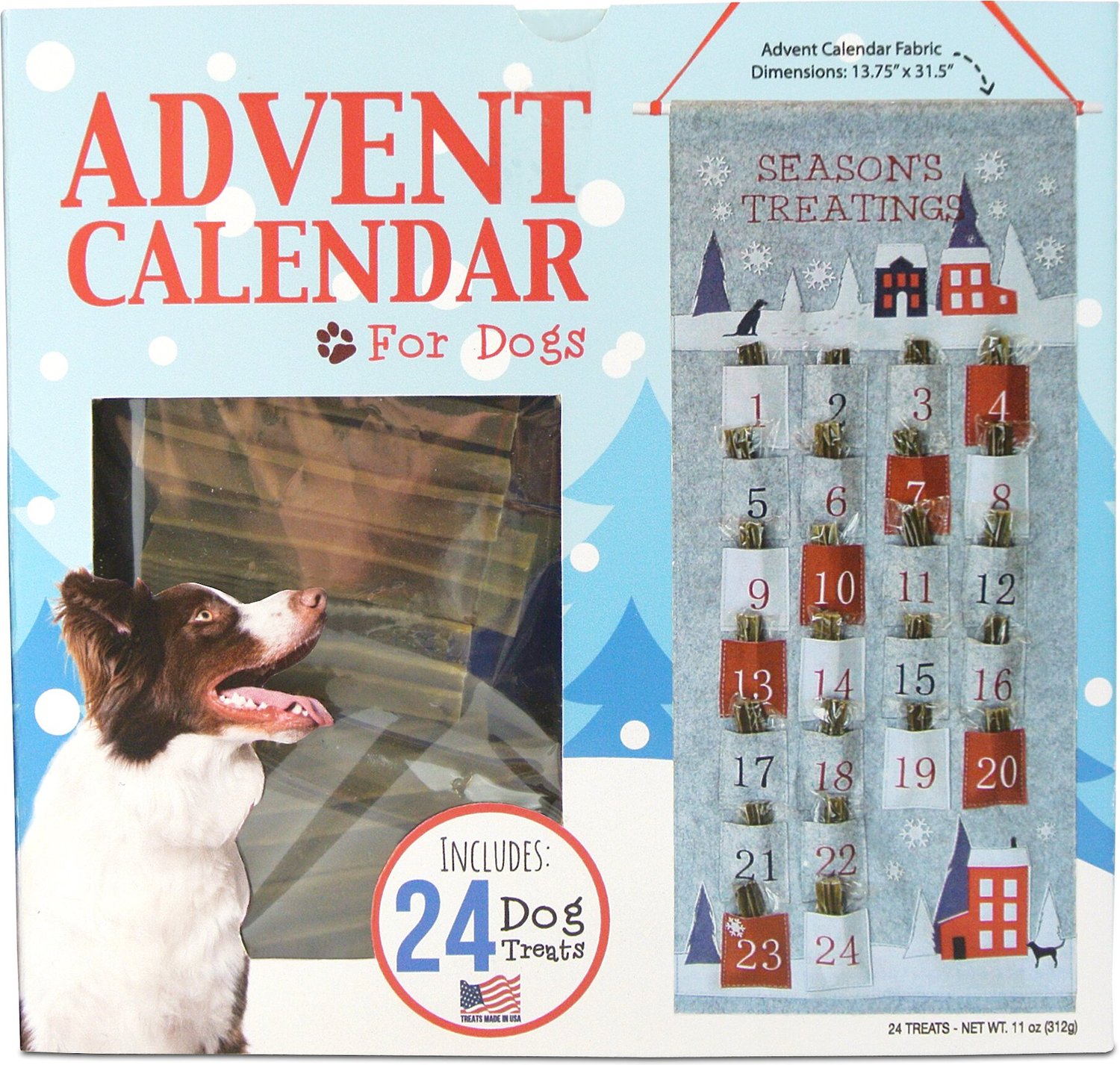 COMPANION GEAR Advent Calendar Dog Treats, 24 count - Chewy.com