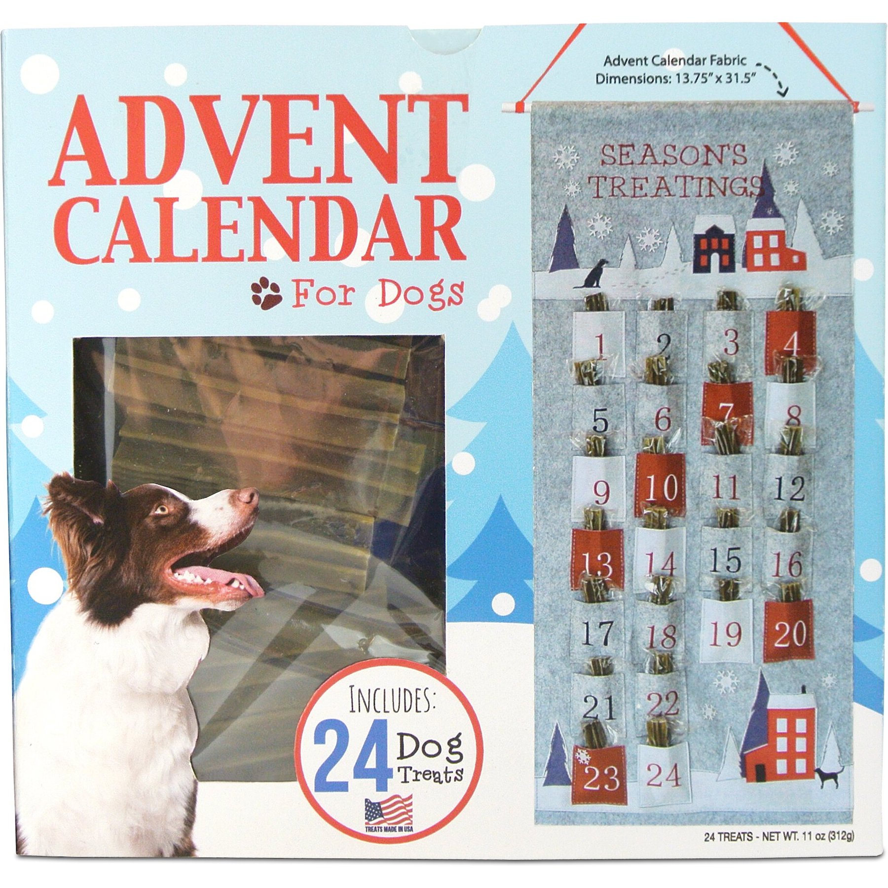 Discontinued COMPANION GEAR Advent Calendar Dog Treats, 24 count