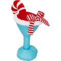 Frisco Holiday Winter Cocktail Ballistic Nylon Plush Squeaky Dog Toy