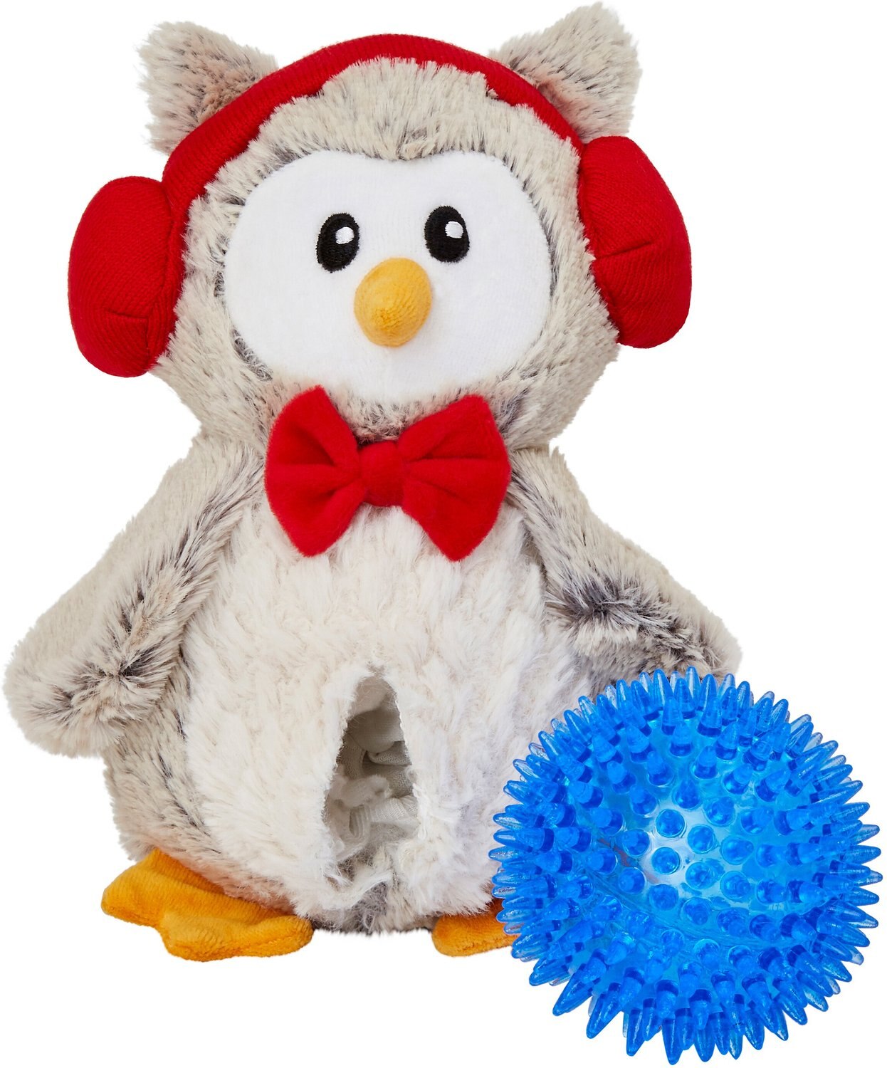 FRISCO Holiday Owl Tearable 2-in-1 Plush Squeaky Dog Toy - Chewy.com