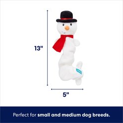 Frisco Holiday Snowman Bungee Plush Squeaky Dog Toy, Small/Medium slide 2 of 6