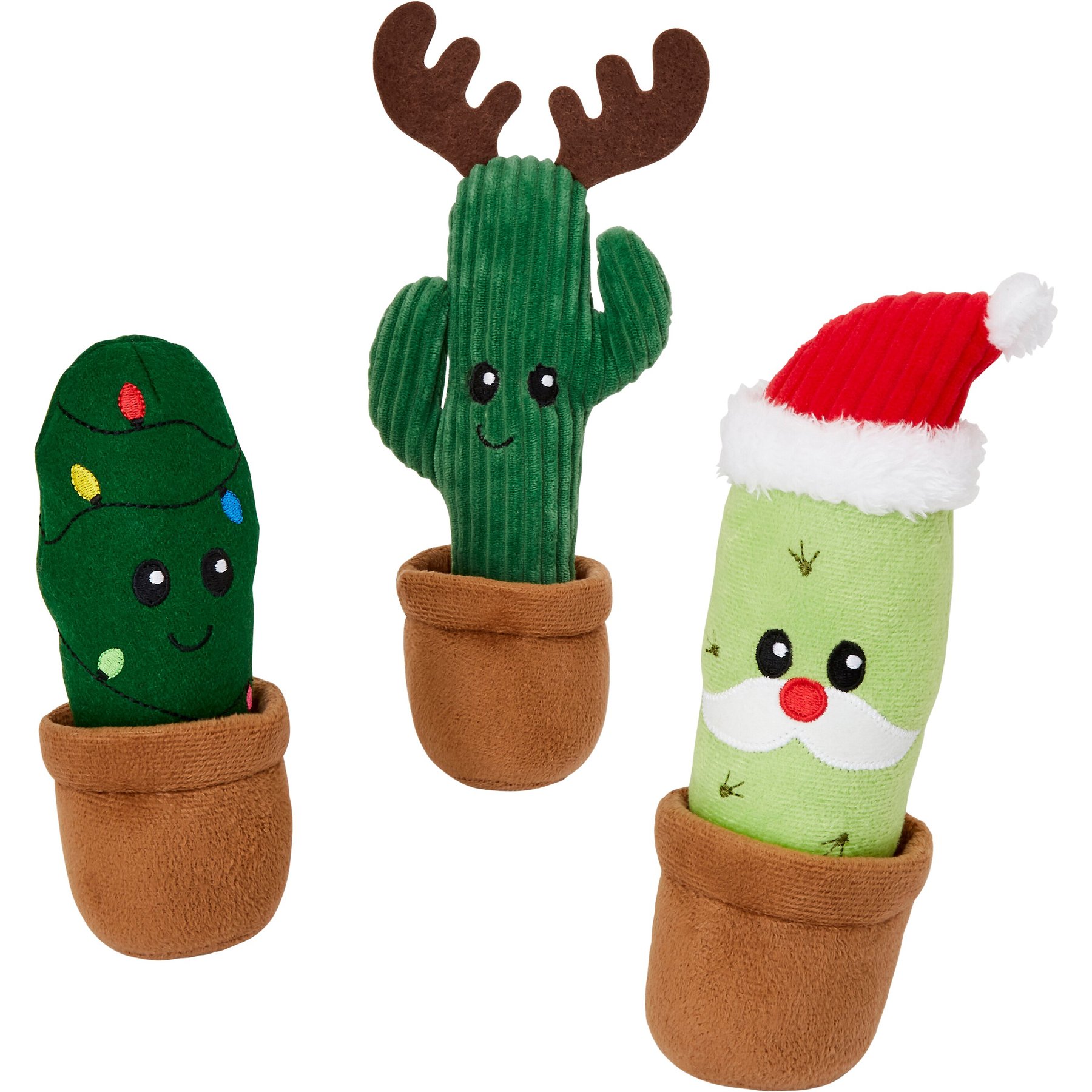 Frisco Cactus Firehose Squeaky Dog Toy