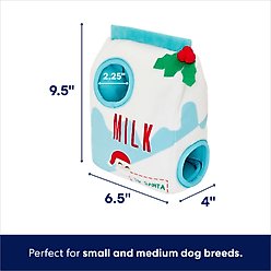 Frisco Holiday Milk & Gingerbread Cookies Hide & Seek Puzzle Plush Squeaky Dog Toy, Small/Medium slide 2 of 8