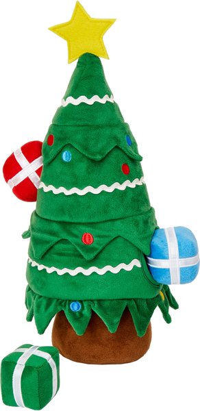 Frisco Holiday Christmas Tree Hide and Seek Plush Puzzle Squeaky Dog Toy slide 1 of 6
