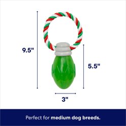 Frisco Holiday Christmas Light Rope with TPR Squeaky Dog Toy, Medium slide 2 of 5