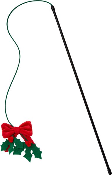 Frisco Holiday Mistletoe Teaser Cat Toy with Catnip slide 1 of 5