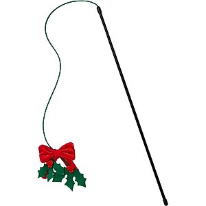Frisco Holiday Mistletoe Teaser Cat Toy with Catnip
