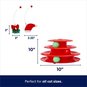 Frisco Holiday Santa Hat & Mistletoe Cat Tracks Cat Toy