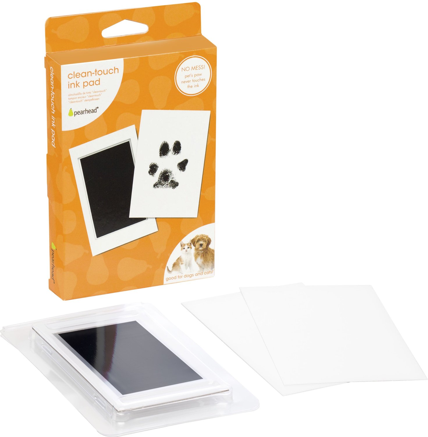 for Your 0-6 Months Baby,Small Cat and Dog Horoshop Handprint and Footprint Ink Pads,Pet Paw Print Clean Touch Ink Pad Non-Toxic Ink Black 