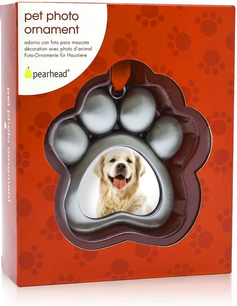 Show full view: Pearhead Dog Paw Pet Photo Ornament slide 2 of 5