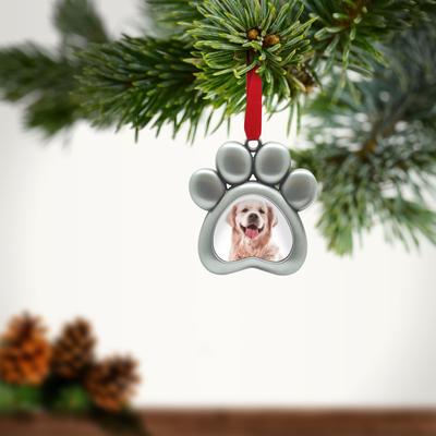 Show full view: Pearhead Christmas Dog Paw Pet Photo Ornament slide 5 of 5