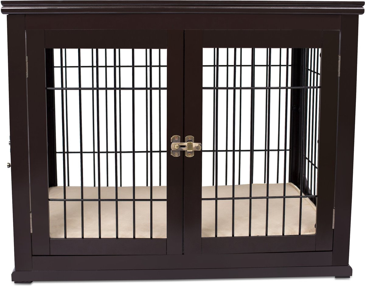BEST Double Door Furniture Style Dog Crate & End Table
