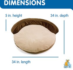 Cozy Pet Sofa-Style Bolster Dog Bed, Sage slide 2 of 6