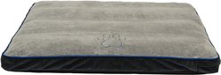 Cozy Pet Gusseted Memory Foam Orthopedic Pillow Dog Bed, Gray