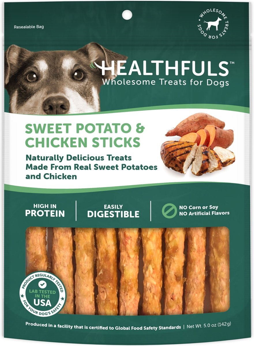 HEALTHFULS Sweet Potato & Chicken Sticks Dog Treats, 0.5oz bag