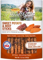RUFFIN' IT Healthfuls Sweet Potato & Beef Sticks Dog Treats, 0.5-oz bag