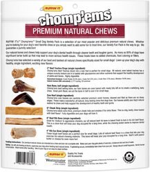 RUFFIN' IT Chomp'ems Premium Natural Chews Variety Pack Small Dog Bone Treats, 7 count slide 2 of 9