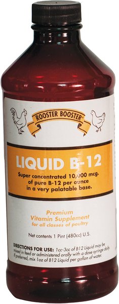 Rooster Booster Liquid B-12 Premium Poultry Supplement, 1-pt bottle slide 1 of 2