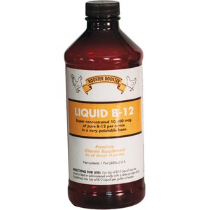 Rooster Booster Liquid B-12 Premium Poultry Supplement, 1-pt bottle