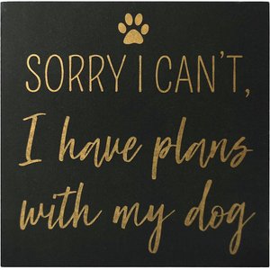 New View "Sorry I Can't, I Have Plans with My Dog" Box Sign
