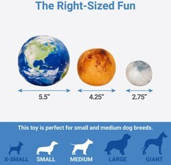 Frisco Earth, Mars, and Moon Plush Squeaky Dog Toy, 3 count slide 2 of 3